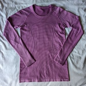 Swiftly Tech Long Sleeve Slim Fit Violet